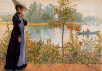 Larsson, Carl - Late Summer, Karin By The Shore